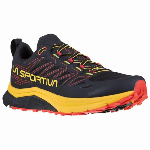 La Sportiva Trail-Laufschuhe Jackal schwarz/gelb Herren - Hochwertige Laufschuhe für Ultra-Marathon und off-road-Läufe, mit Infinitoo™-Technologie für optimale Energierückgabe und hervorragende Dämpfung.