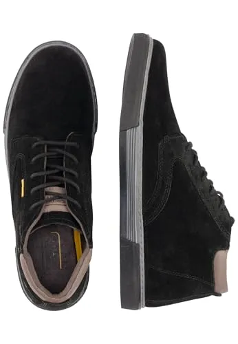 Camel Active Herren Leder-Sneakers Schwarz Größe 43 - Hochwertige Herrensneakers aus Leder von Camel Active in Schwarz, Größe 43. Mit rutschhemmender Laufsohle und verstärkter Hinterkappe für optimalen Tragekomfort.