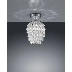 TRIO R60451006 Petty Deckenleuchte E14 1x40W - Elegante Deckenleuchte für stilvolle Räume, ideal für niedrige Decken. Hohe Qualität in Chromoptik, perfekt kombinierbar mit LED-Lampen für Energieersparnis.