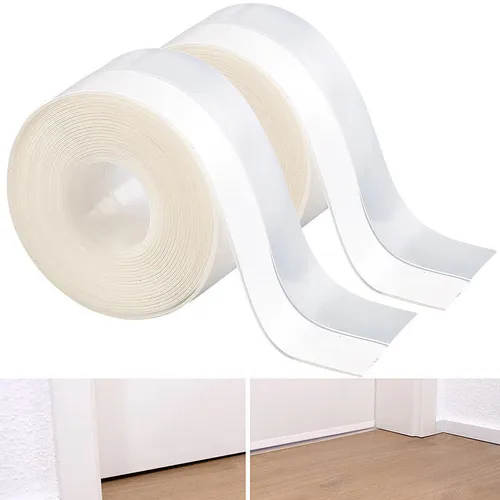 AGT Silikon-Zugluftstopper zum Abdichten von Türen, 2x 5 m, 3,5 cm breit