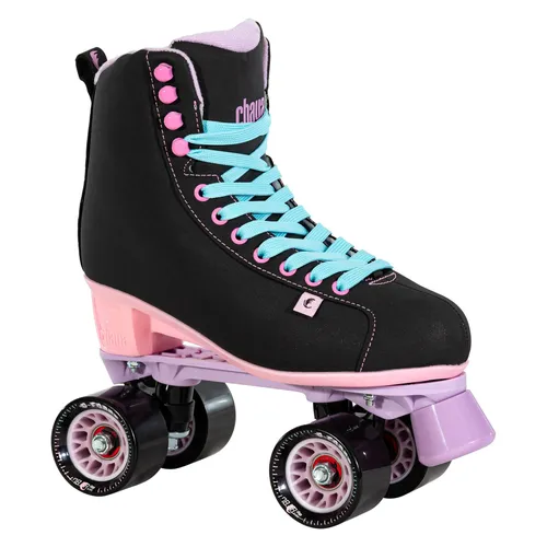 Chaya Rollschuhe Melrose Black Pink 40 - Stylische Inliner in rosa/schwarz für Einsteiger und Fortgeschrittene, mit abwaschbarem Obermaterial und komfortablem EVA-Fußbett.