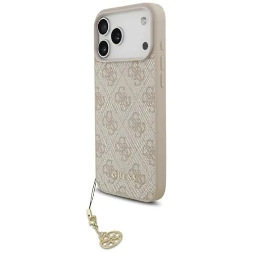 CG MOBILE Guess 4G Charms Collection kompatibel mit MagSafe Hülle für iPhone 17 Pro Max (Pink)