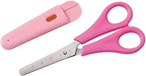 DAHLE Papierscheren Dahle Kinder-Schere rund, pink Soft-Scherengriffe, bedruckte Scher