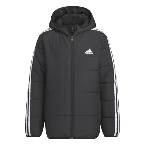 adidas Unisex Kids Sports Midweight Jacket - Funktionsjacke aus 100% recyceltem Polyester, mit wasserabweisendem Finish und praktischen Taschen – ideal für aktive Kids bei jedem Wetter.