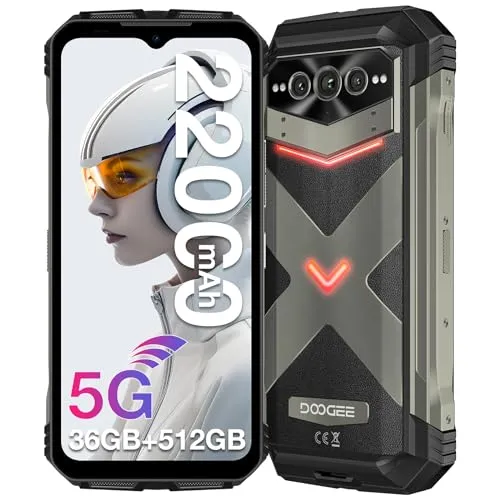 DOOGEE VMAX Plus 5G Outdoor Handy – 512GB, 36GB RAM, 22000mAh