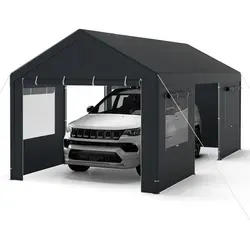 COSTWAY Zeltgarage Carport 586x305cm – Winterfest & Vielseitig