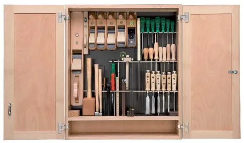 ULMIA Werkzeugschrank Modell 42-316 mit 50 Werkzeugen - Werkzeugkästen & -taschen, hochwertiger Werkzeugschrank aus Deutschland mit 50 präzise gefertigten Werkzeugen für Profis und Heimwerker.