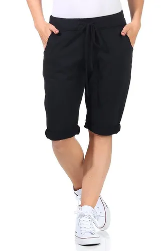 CLEO STYLE Bermudas Sweat Bermuda 1212 Schwarz 36-40