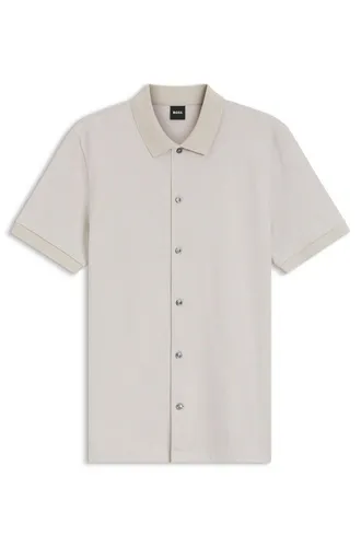 BOSS Poloshirt Hemd - Regular Fit - Stilvolles Poloshirt von BOSS im Regular Fit, gefertigt aus 100% Baumwolle für hohen Tragekomfort. Die edle Blasen-Struktur und der klassische Polokragen machen es zum idealen Begleiter für Freizeit und Büro.