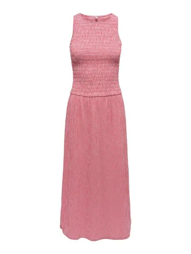Only Kleid – Luftiges Sommerkleid - Erleben Sie die Leichtigkeit des Sommers mit diesem eleganten Kleid. Der gesmokte Oberteil und der schwingende Rock sorgen für eine feminine Silhouette und hohen Tragekomfort. Ideal für warme Tage!