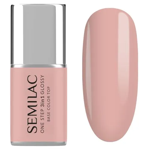 Semilac UV-Nagellack 3in1 One Step Glossy S256 Pale Beige 7 ml