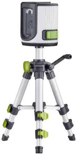 Laserliner Kreuzlinienlaser EasyCross Work Set, grüner Laser, selbstnivellierend - Messgeräte mit grünem Laser für bessere Sichtbarkeit, selbstnivellierend und inklusive Stativ für präzise Arbeiten bis 40m.