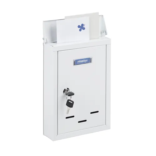 Briefkästen Weiß von Relaxdays