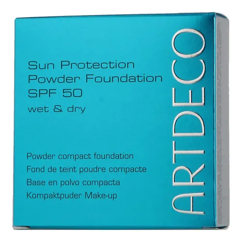 ARTDECO Sun Protection Powder Foundation SPF 50 - Puder Make-up mit Sonnenschutz - Make-up mit hohem Lichtschutzfaktor 50, schützt vor UV-Strahlen und sorgt für ein mattes, ebenmäßiges Finish. Ideal für alle Hauttypen und perfekt für den Sommer.