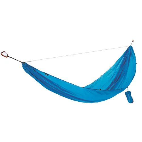 Cocoon Ultralight Hammock, Single, Carribean Blue - Hängematten & Hängestühle, ultraleichtes und starkes Material für optimalen Liegekomfort und perfekten Aufhängewinkel, ausgestattet mit 12 KN Aluminium-Karabiner.