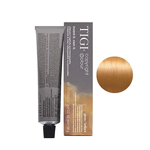 Tigi Gloss Hellblond Gold Kupfer 8/34 - 1er Pack (60 ml) - Haarfarben: Demi-permanente, ammoniakfreie Intensiv-Tönung für sanfte Aufhellungs- und Übergangseffekte, ideal für strahlende Farbnuancen.
