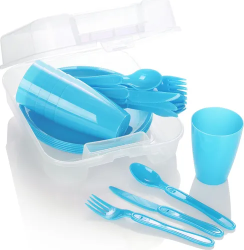 Camping-Töpfe & -Geschirr Blau von COM-FOUR