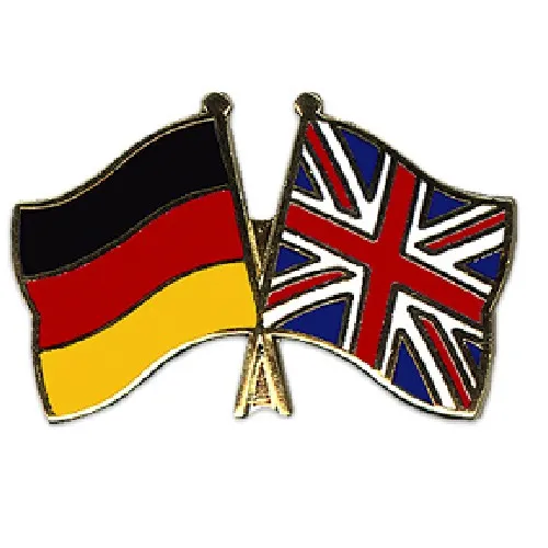Freundschaftspin Deutschland-Großbritannien von Everflag