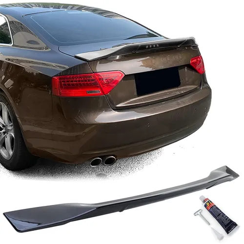 Ducktail Heckspoiler Schwarz Glanz passt für Audi A5 8T Coupe 8F Cabrio 07-16