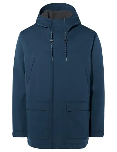 Vaude Manukau Parka III - Winterparka in Blau (Gr. S) - Funktionsjacken: Urbaner und vielseitiger Winterparka, wind- und wasserdicht mit PrimaLoft-Isolierung, ideal für Reisen und Outdoor-Aktivitäten.