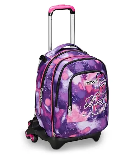 Seven Schulranzen Detach mit Trolley-Funktion – 3-in-1 Rucksack für Kinder