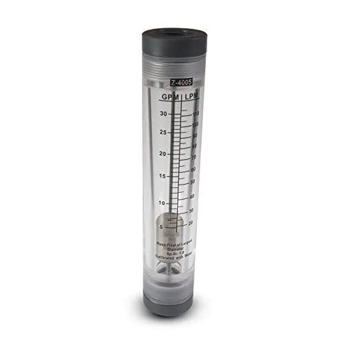 PureOne LZT-IG 30GPM Röhren-Durchflussmesser Messbereich 20 Bis 110 Liter/Minute, 1