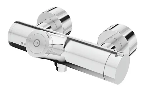 Schell Vitus Aufputz-Duscharmatur mit Thermostat - Wannen- & Duscharmaturen mit CVD-Touch-Elektronik, batteriebetrieben für einfache Installation und thermische Desinfektion für optimale Hygiene.