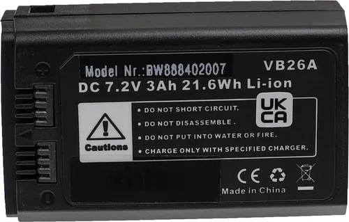 vhbw Akku kompatibel mit Godox V1-F, V1-C, V1, V850III, V1-S, V1-O, V1-N Blitzgerät, Kamera-Blitz (3000 mAh, 7,2 V, Li-Ion)