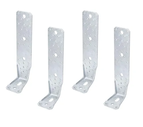 Alberts 330996 4er-Set KR Winkelverbinder - Eisenwaren - Hochwertige, feuerverzinkte Winkelverbinder in Spitzenqualität, ideal für stabile Konstruktionen und kreative Projekte.