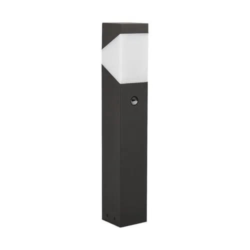 Lucande Sockelleuchte Kiran, dimmbar - Moderne Außenleuchte aus Aluminium, 1-flammig und dimmbar, ideal für stilvolle Akzente im Garten oder Eingangsbereich.