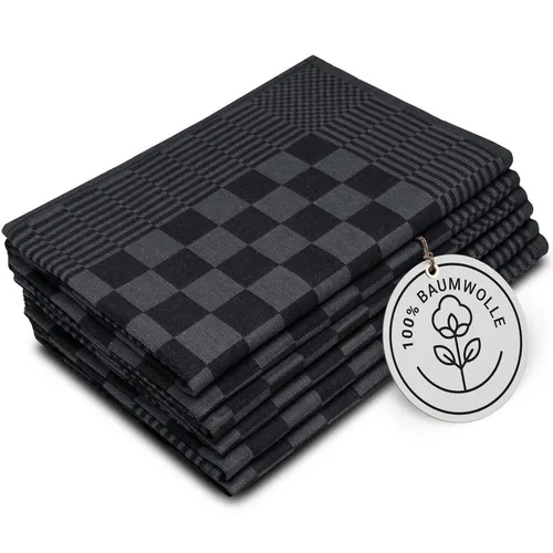 Geschirrtücher Schwarz von Zollner