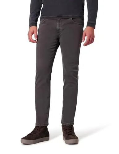 PIONEER AUTHENTIC JEANS Herren Chino Rando - Wanderhosen in Regular Fit aus Dark Grey Denim, bietet hohe Flexibilität und optimalen Komfort durch den Anteil an Organic Cotton.