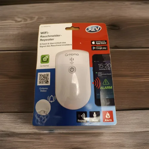 REV G-Homa WiFi Rauchmelder Repeater Funk Weiterleitung an Phone APP