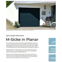 steinau Garagentor Sektionaltor RenoMatic 2026 M-Sicke Planar LPU 42 + Antrieb S4 +HS, Vergünstigtes Aktionspaket schwarz 237,5 cm x 200 cm