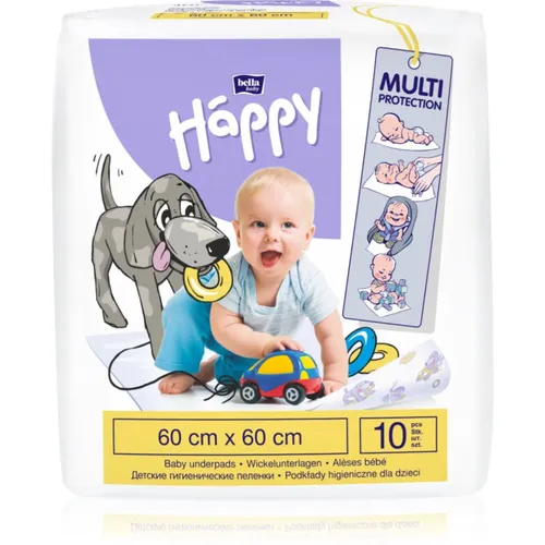Bella Baby Happy SIze L Einweg-Wickelunterlagen 60x60 cm 10 St.