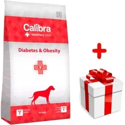 Calibra Veterinary Diets Diabetes & Obesity Hundefutter 12 kg - Hundefutter für Diabetiker und übergewichtige Hunde, unterstützt die Gewichtsreduktion und fördert die Gesundheit.