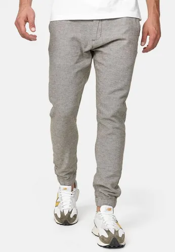 Indicode Leinenhose Blnda mit dekorativem Kordelgürtel - Beige XXL - Wanderhose aus 55% Leinen und 45% Baumwolle, pflegeleicht und elastisch, ideal für Komfort und Stil auf Ihren Abenteuern.