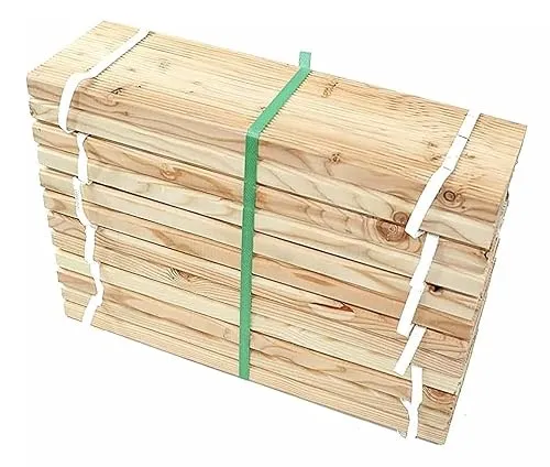 Gartenwelt Riegelsberger Rollweg aus Lärche 45x250 cm - Holzfliesen für Gartenwege, bestehend aus 12 langlebigen Lärchendielen, einfach auslegbar und ideal für eine ansprechende Gartengestaltung.