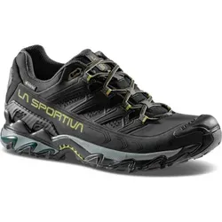 La Sportiva Ultra Raptor II Leather Wide GTX, Wanderschuhe für Herren, Schwarz/Cedar, Größe 44 - Hochwertige Wanderschuhe mit wasserdichter Gore-Tex® Membran, ideal für Offroad-Terrain und lange Wanderungen. Perfekte Stabilität und Komfort für breite Füße.