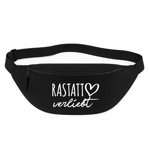 Huuraa Bauchtasche Rastatt verliebt Geschenk 2,5 Liter Black Crossbody Bag Rastatt Geschenkidee