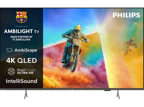 PHILIPS Ambilight TV 55PQS8651/12 QLED – 55 Zoll Smart TV mit Ambilight