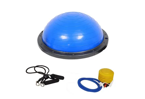 TRUTZHOLM Balanceboard Yoga Gymnastik Balance Half Ball – Koordinationstraining in Blau - Balance Board für effektives Koordinations- und Balancetraining, aus robustem PVC-Kunststoff, ideal für Fitness und Gesundheit.