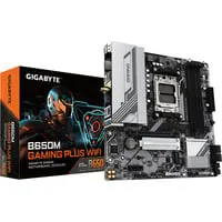 GIGABYTE B650M Gaming Plus WiFi Mainboard - Mainboard für AMD Ryzen 9000 CPUs mit 5+2+2 Phasen VRM und bis zu 8000 MHz DDR5, ideal für Gaming und hohe Leistung.