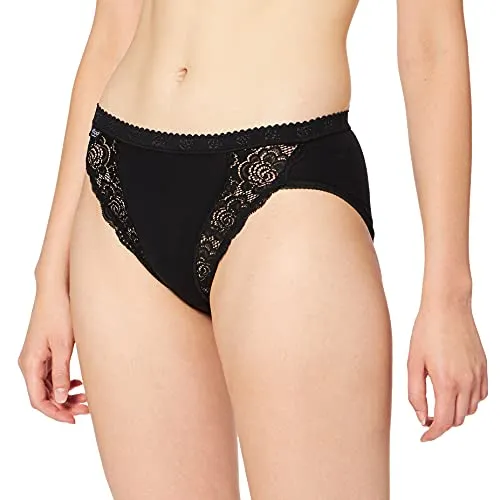 Sloggi Damen Chic Tai Slip, Black, 48