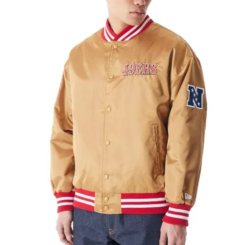 Produktbild New Era San Francisco 49ers NFL Satin Bomber Gold Bomberjacke