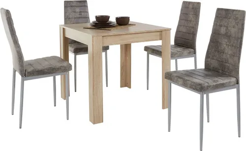 OTTO home Essgruppe, (Set, 5-tlg), Tischgruppe für kleine Räume