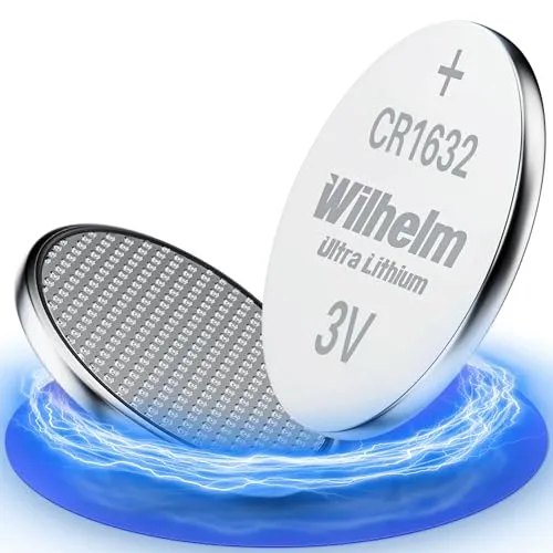CR1632 CR 1632 WILHELM Lithium Knopfzelle 3V 140 mAh ø16 x 3,2 mm Batterie DL1632 2 x