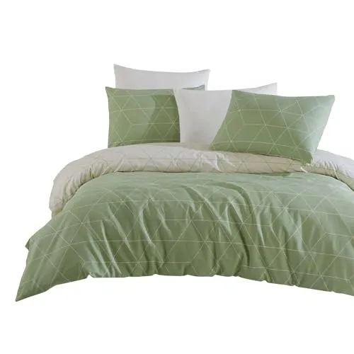 Traumschlaf Renforcé Bettwäsche – Modernes Linien-Design aus 100% Baumwolle, 155x220 cm + 80x80 cm - Bettwäsche-Set in modernem Linien-Design aus 100% Baumwolle, atmungsaktiv und temperaturausgleichend für ganzjährigen Komfort – ideal für empfindliche Haut.