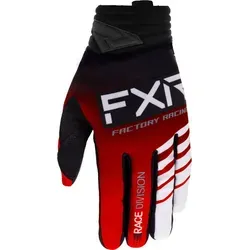 FXR MX Handschuhe Prime Rot/Schwarz/Weiß - Motorradhandschuhe für Herren, bieten optimalen Grip und Komfort beim Fahren, ideal für MX-Enthusiasten.