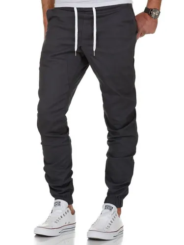 Amaci&Sons Herren Stretch Jogger Basic Chino Jeans Hose Cargo 7002 Anthrazit W32 - Stylische Herren Jogger Chino in Anthrazit, perfekt für lässige Outfits. Der elastische Stretch sorgt für optimalen Tragekomfort und Bewegungsfreiheit.